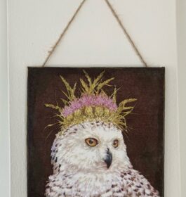 Owl Queen Decoupage