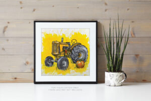 Tractor in Yellow