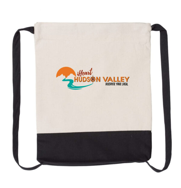iHeart Hudson Valley Cotton Drawstring Cinch Bag
